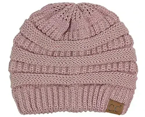 C.C Trendy Warm Chunky Soft Stretch Cable Knit Beanie - C.C