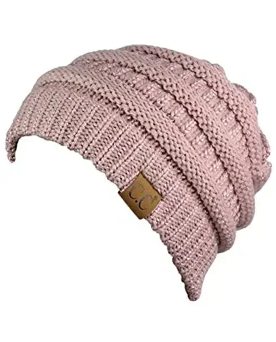 C.C Trendy Warm Chunky Soft Stretch Cable Knit Beanie - 3