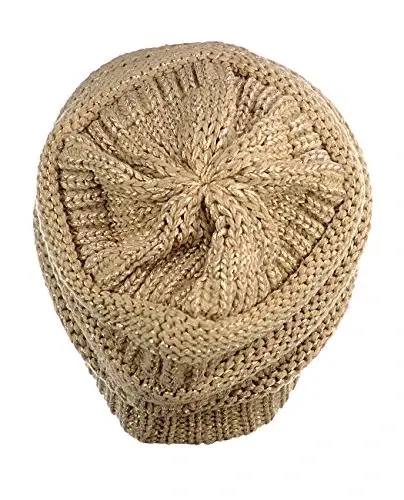 C.C Trendy Warm Chunky Soft Stretch Cable Knit Beanie - 3