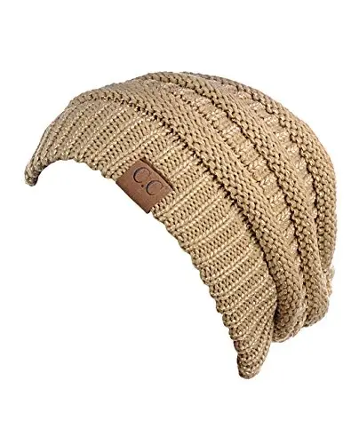 C.C Trendy Warm Chunky Soft Stretch Cable Knit Beanie - 4