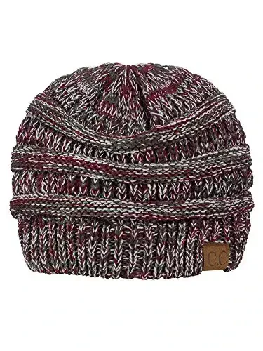C.C Trendy Warm Chunky Soft Stretch Cable Knit Beanie - 1