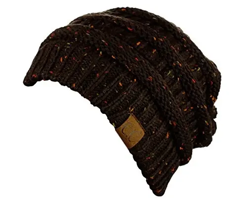 C.C Trendy Warm Chunky Soft Stretch Cable Knit Beanie - 2