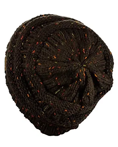 C.C Trendy Warm Chunky Soft Stretch Cable Knit Beanie - 4