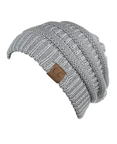 C.C Trendy Warm Chunky Soft Stretch Cable Knit Beanie - 2