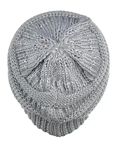 C.C Trendy Warm Chunky Soft Stretch Cable Knit Beanie - 3