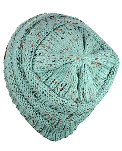 C.C Trendy Warm Chunky Soft Stretch Cable Knit Beanie - 4