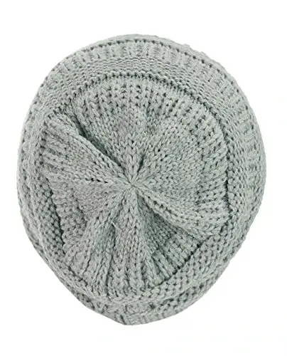 C.C Trendy Warm Chunky Soft Stretch Cable Knit Beanie - 3