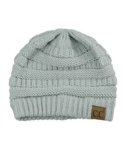 C.C Trendy Warm Chunky Soft Stretch Cable Knit Beanie - 4