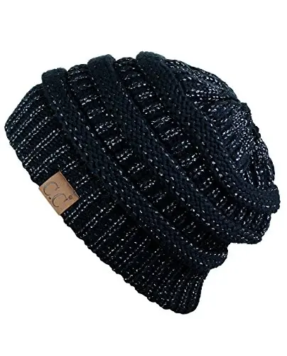 C.C Trendy Warm Chunky Soft Stretch Cable Knit Beanie - 2