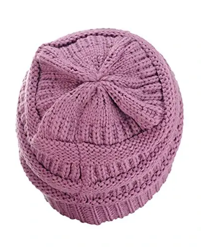 C.C Trendy Warm Chunky Soft Stretch Cable Knit Beanie - 3