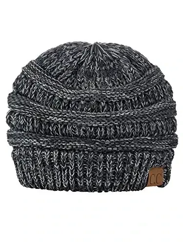 C.C Trendy Warm Chunky Soft Stretch Cable Knit Beanie 