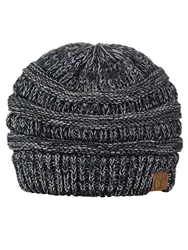 C.C Trendy Warm Chunky Soft Stretch Cable Knit Beanie - 1