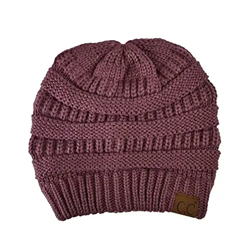 C.C Trendy Warm Chunky Soft Stretch Cable Knit Beanie 
