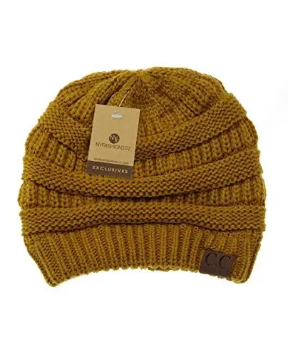 C.C Trendy Warm Chunky Soft Stretch Cable Knit Beanie - 6