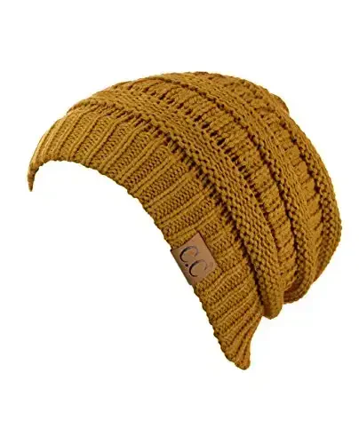 C.C Trendy Warm Chunky Soft Stretch Cable Knit Beanie - C.C (1)