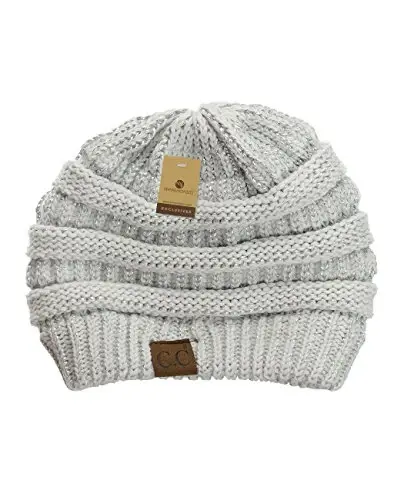 C.C Trendy Warm Chunky Soft Stretch Cable Knit Beanie - 4