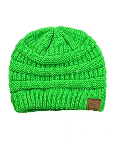 C.C Trendy Warm Chunky Soft Stretch Cable Knit Beanie - 4