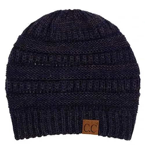 C.C Trendy Warm Chunky Soft Stretch Cable Knit Beanie - C.C