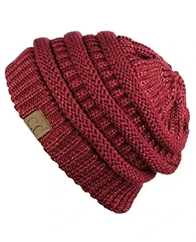 C.C Trendy Warm Chunky Soft Stretch Cable Knit Beanie - 2