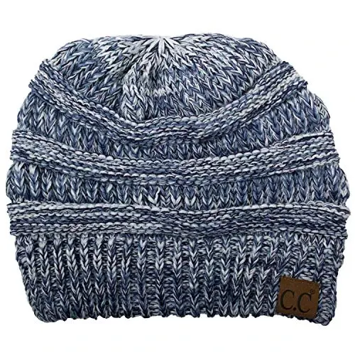 C.C Trendy Warm Chunky Soft Stretch Cable Knit Beanie - C.C