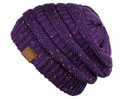 C.C Trendy Warm Chunky Soft Stretch Cable Knit Beanie - 2