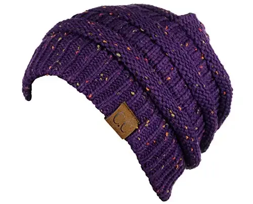 C.C Trendy Warm Chunky Soft Stretch Cable Knit Beanie - 3