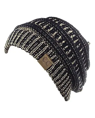 C.C Trendy Warm Chunky Soft Stretch Cable Knit Beanie - 4