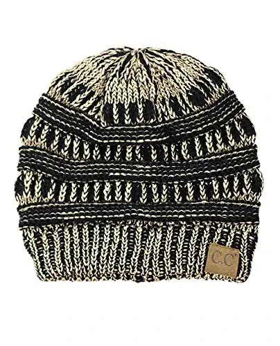 C.C Trendy Warm Chunky Soft Stretch Cable Knit Beanie 