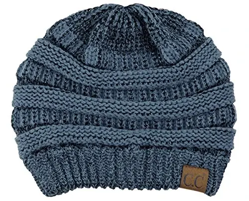 C.C Trendy Warm Chunky Soft Stretch Cable Knit Beanie - C.C
