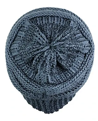 C.C Trendy Warm Chunky Soft Stretch Cable Knit Beanie - 4