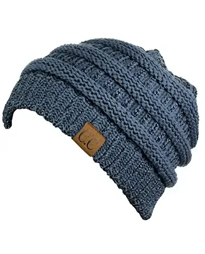 C.C Trendy Warm Chunky Soft Stretch Cable Knit Beanie - 3