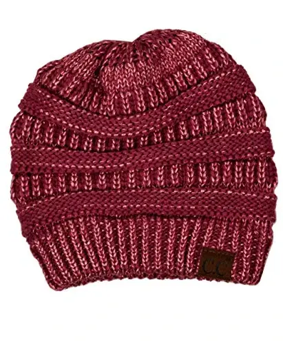 C.C Trendy Warm Chunky Soft Stretch Cable Knit Beanie - 1