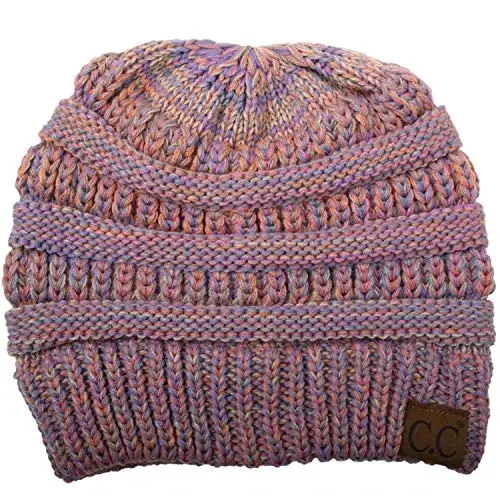 C.C Trendy Warm Chunky Soft Stretch Cable Knit Beanie 