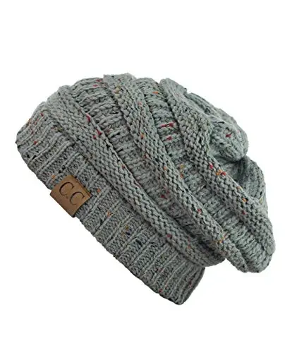 C.C Trendy Warm Chunky Soft Stretch Cable Knit Beanie - 2