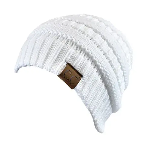 C.C Trendy Warm Chunky Soft Stretch Cable Knit Beanie - 3