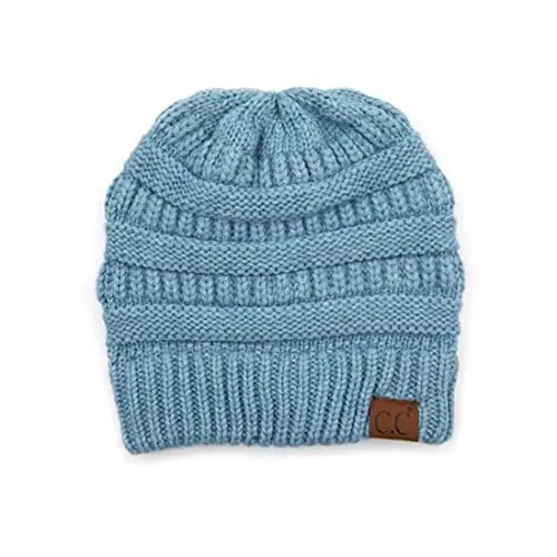 C.C Trendy Warm Chunky Soft Stretch Cable Knit Beanie 