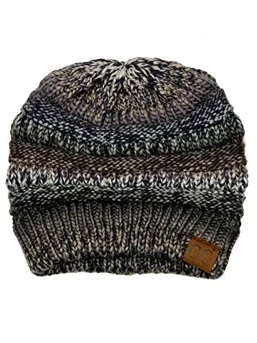 C.C Trendy Warm Chunky Soft Stretch Cable Knit Beanie 