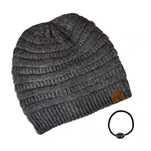 C.C Trendy Warm Chunky Soft Stretch Cable Knit Beanie - 3
