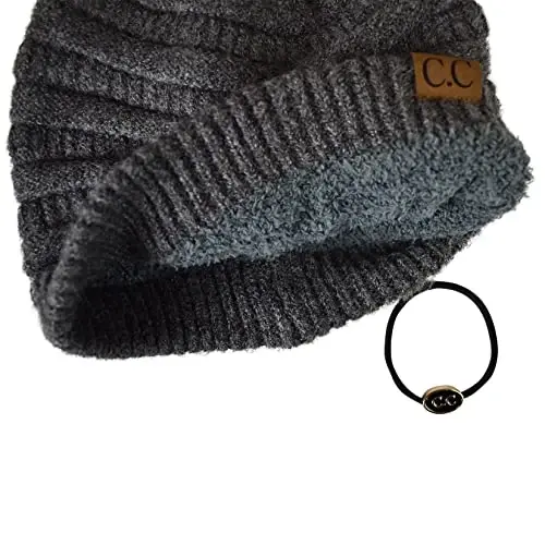 C.C Trendy Warm Chunky Soft Stretch Cable Knit Beanie - 4