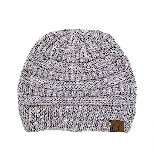 C.C Trendy Warm Chunky Soft Stretch Cable Knit Beanie 