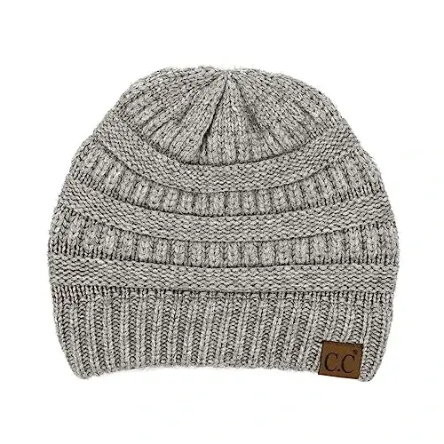 C.C Trendy Warm Chunky Soft Stretch Cable Knit Beanie - C.C