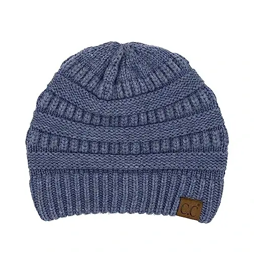 C.C Trendy Warm Chunky Soft Stretch Cable Knit Beanie 