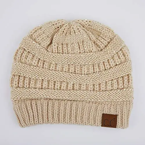 C.C Trendy Warm Chunky Soft Stretch Cable Knit Beanie - 2