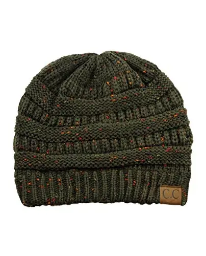 C.C Trendy Warm Chunky Soft Stretch Cable Knit Beanie 