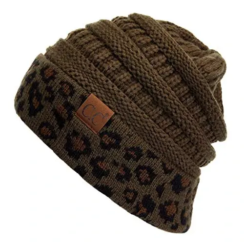 C.C Trendy Warm Chunky Soft Stretch Cable Knit Beanie - C.C