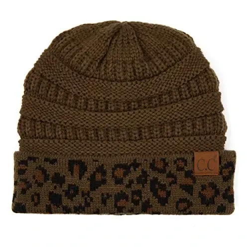 C.C Trendy Warm Chunky Soft Stretch Cable Knit Beanie - 2