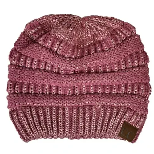 C.C Trendy Warm Chunky Soft Stretch Cable Knit Beanie 