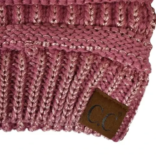 C.C Trendy Warm Chunky Soft Stretch Cable Knit Beanie - 2