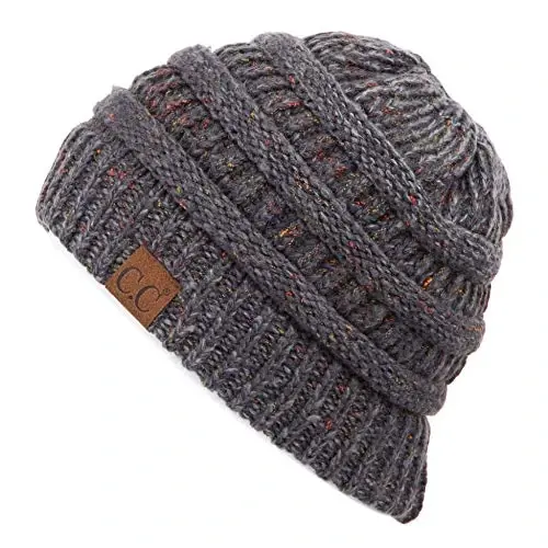 C.C Trendy Warm Chunky Soft Stretch Cable Knit Beanie 