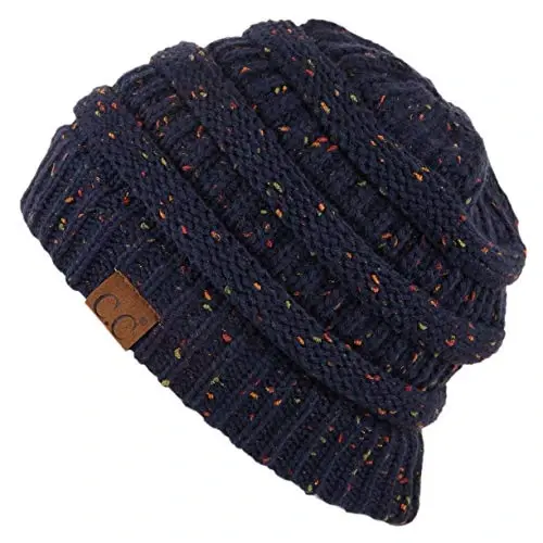 C.C Trendy Warm Chunky Soft Stretch Cable Knit Beanie 